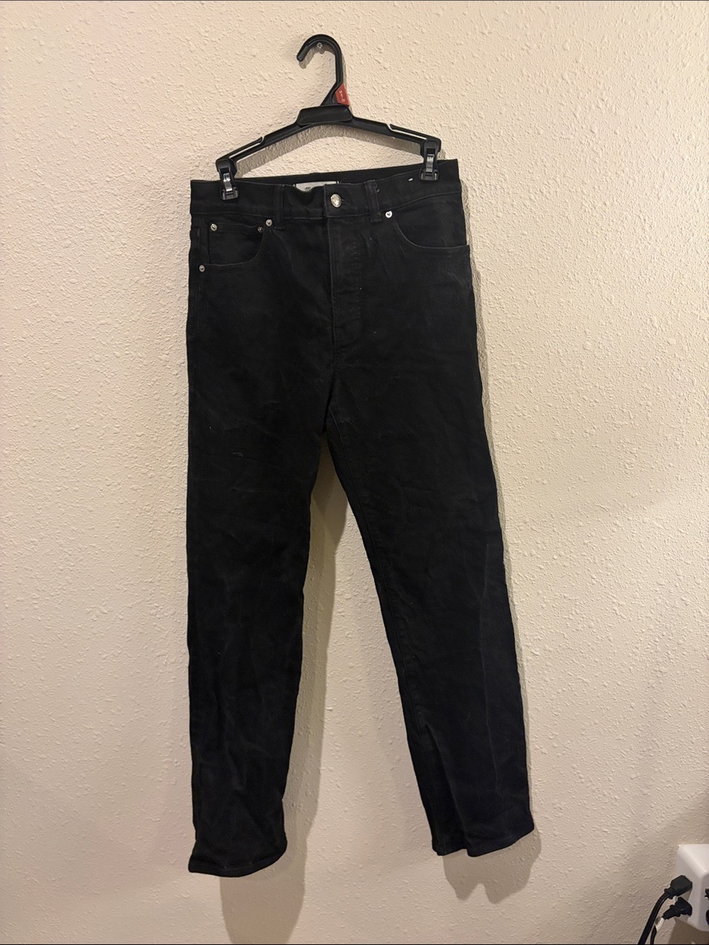 Madewell Black Long Line Straight Jean size 27 - Picture 1 of 5